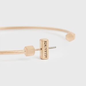 AllSaints  Skinny Gold-Tone Hoop Earrings